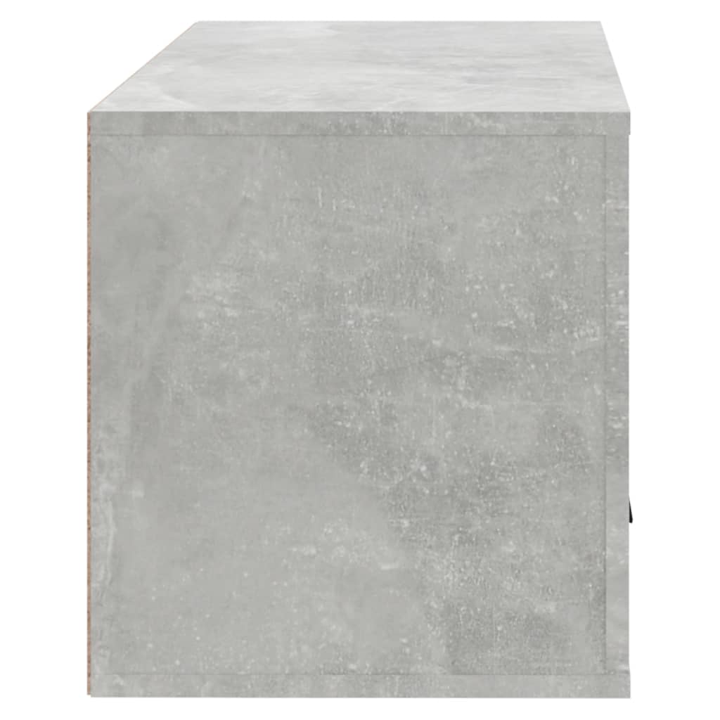 Wandschoenenkast 70x35x38 cm bewerkt hout betongrijs is nu te koop bij PeponiXL, paradijselijk wonen!