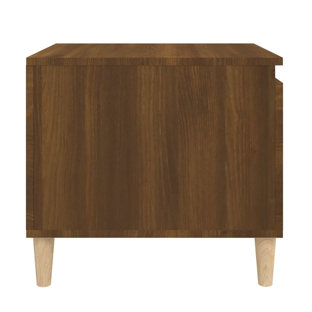 Salontafel 100x50x45 cm bewerkt hout bruineiken is nu te koop bij PeponiXL, paradijselijk wonen!