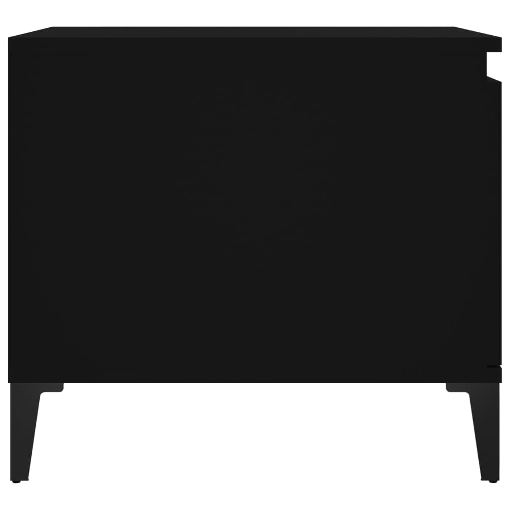 Salontafel 100x50x45 cm bewerkt hout zwart is nu te koop bij PeponiXL, paradijselijk wonen!
