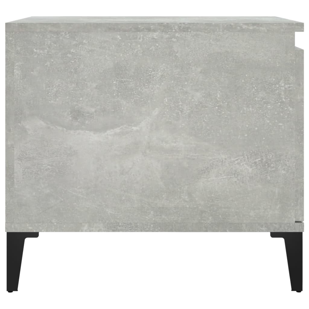 Salontafel 100x50x45 cm bewerkt hout betongrijs is nu te koop bij PeponiXL, paradijselijk wonen!