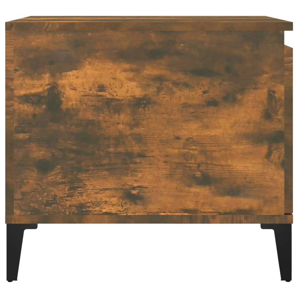 Salontafel 100x50x45 cm bewerkt hout gerookt eikenkleurig is nu te koop bij PeponiXL, paradijselijk wonen!
