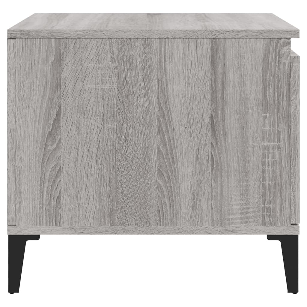 Salontafel 100x50x45 cm bewerkt hout grijs sonoma is nu te koop bij PeponiXL, paradijselijk wonen!