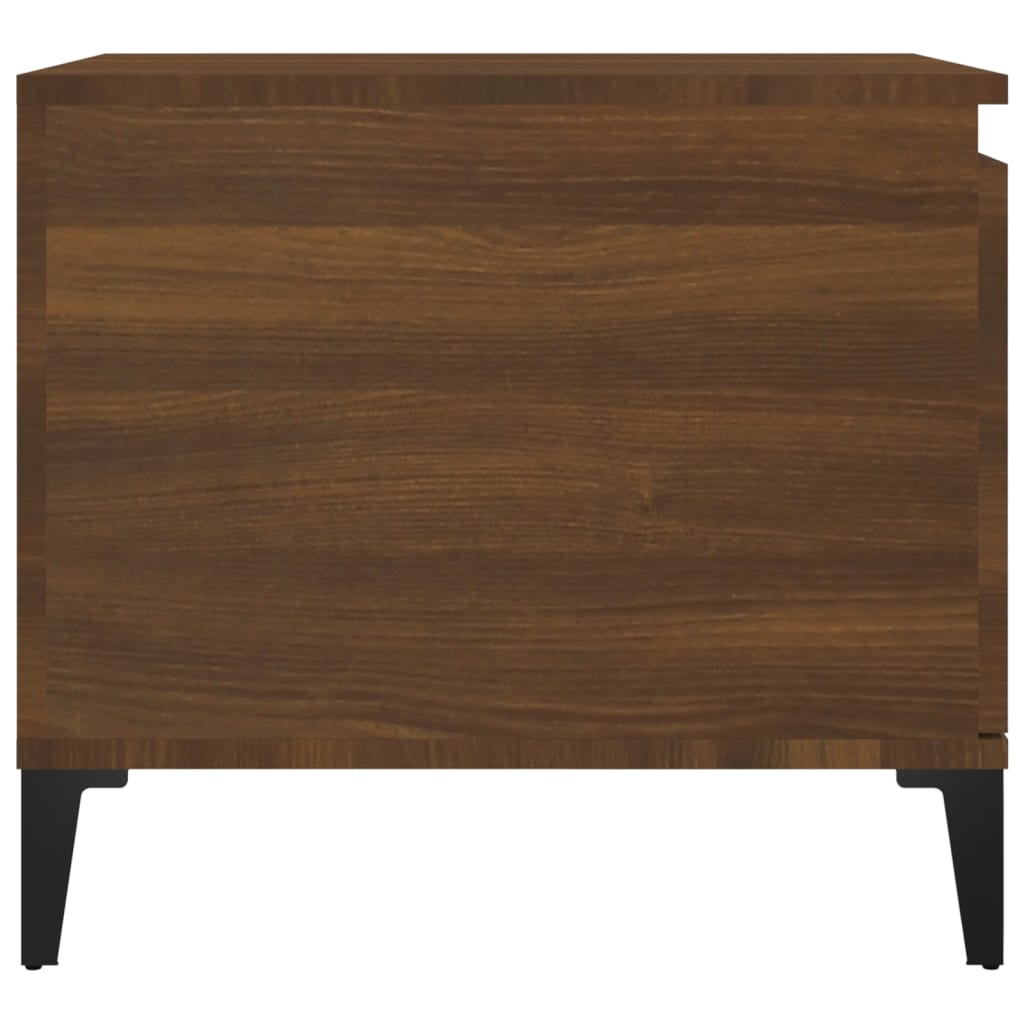 Salontafel 100x50x45 cm bewerkt hout bruineiken is nu te koop bij PeponiXL, paradijselijk wonen!