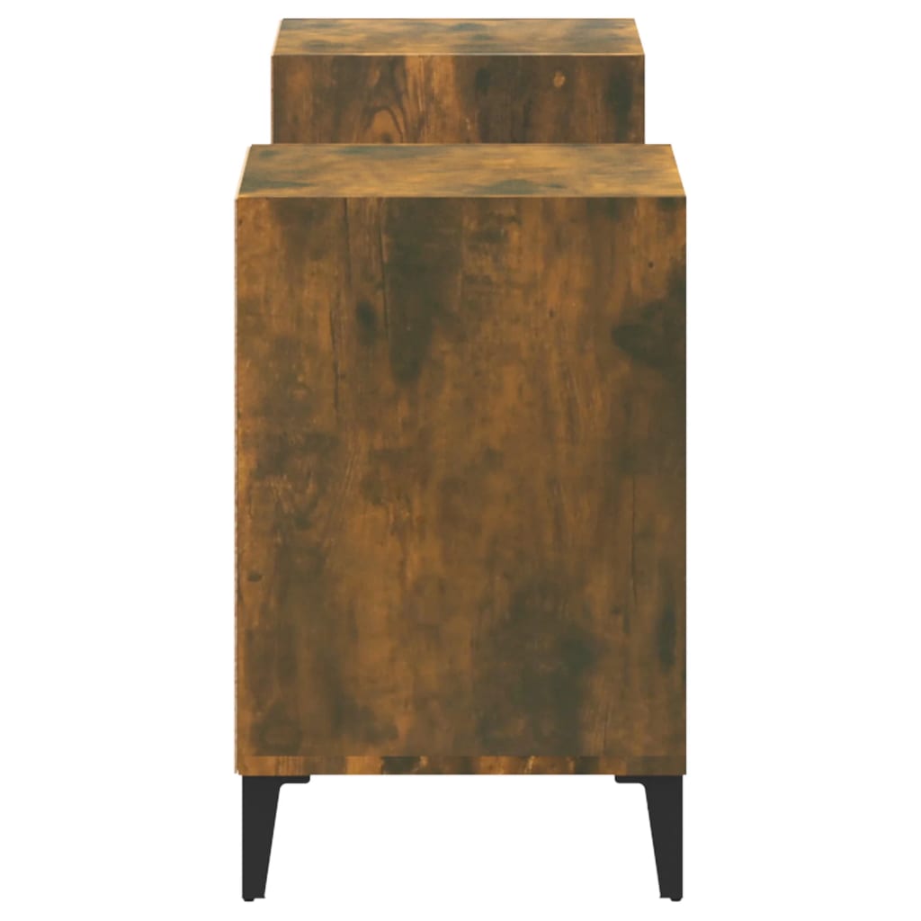 Tv-meubel 160x35x55 cm bewerkt hout gerookt eikenkleurig is nu te koop bij PeponiXL, paradijselijk wonen!