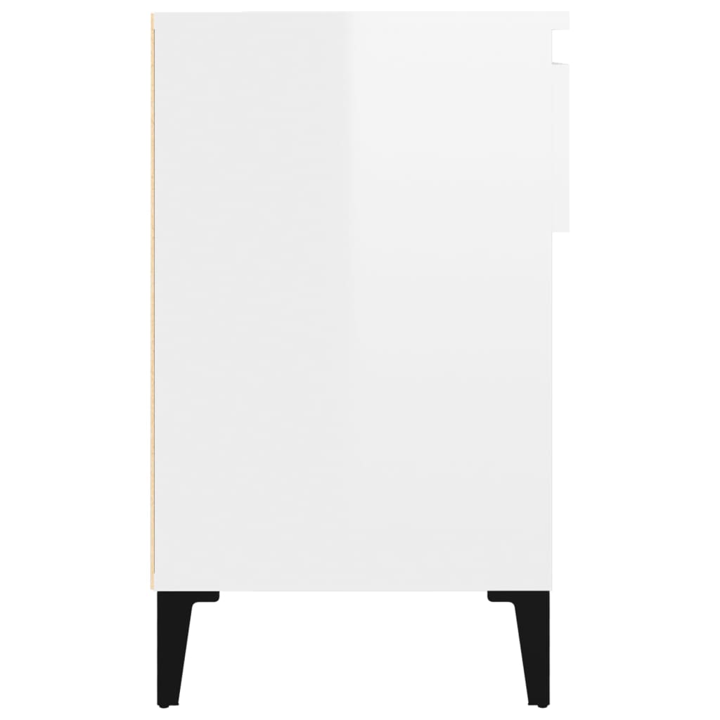 Schoenenkast 102x36x60 cm bewerkt hout hoogglans wit is nu te koop bij PeponiXL, paradijselijk wonen!