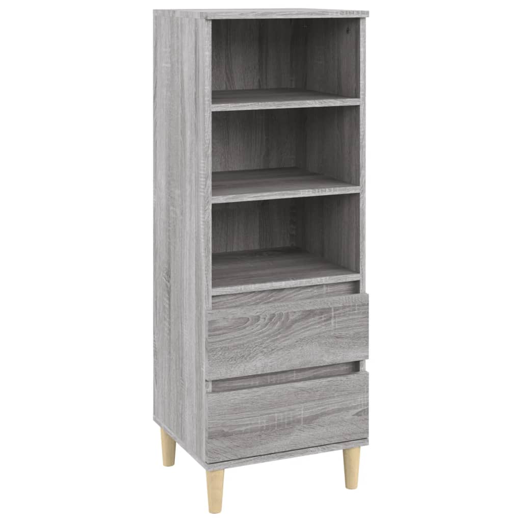 Hoge kast 40x36x110 cm bewerkt hout grijs sonoma is nu te koop bij PeponiXL, paradijselijk wonen!