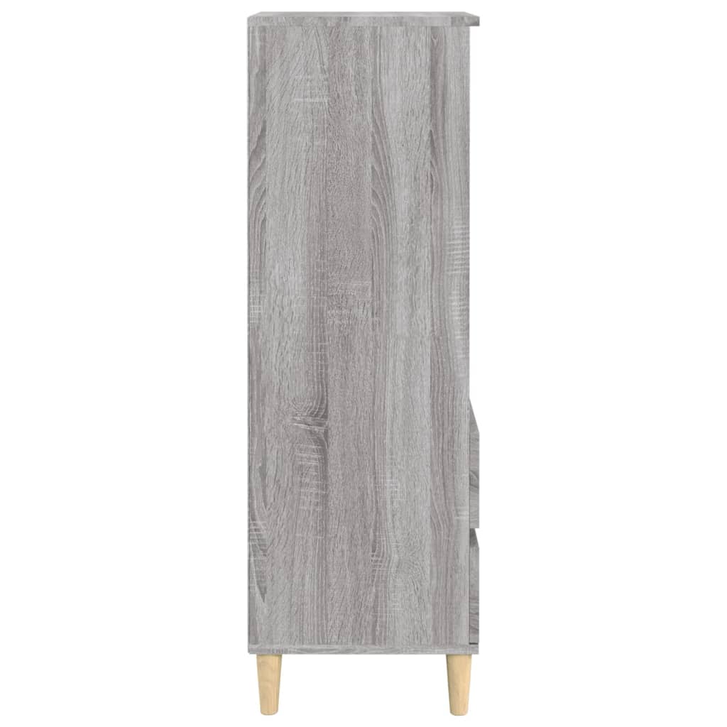 Hoge kast 40x36x110 cm bewerkt hout grijs sonoma is nu te koop bij PeponiXL, paradijselijk wonen!