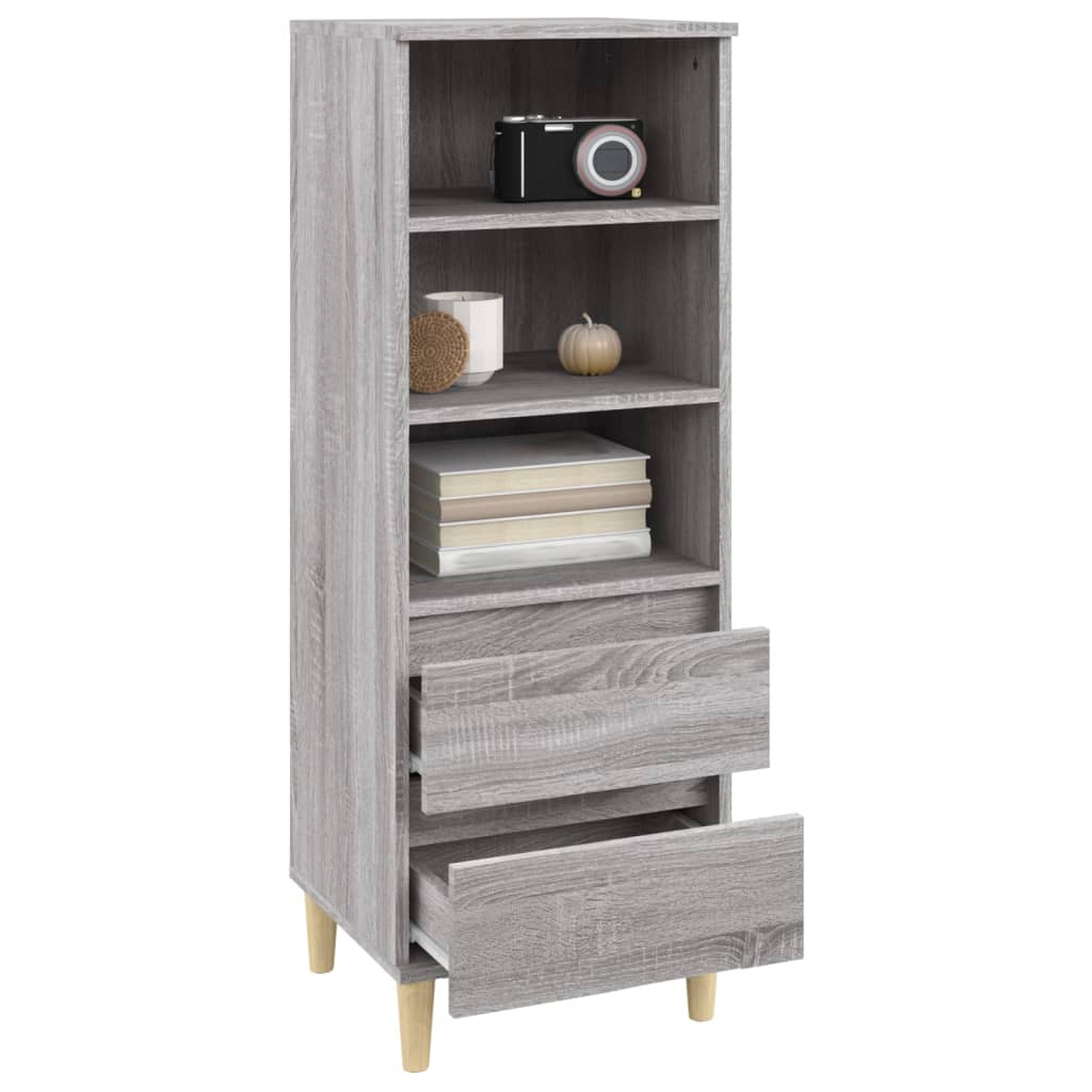 Hoge kast 40x36x110 cm bewerkt hout grijs sonoma is nu te koop bij PeponiXL, paradijselijk wonen!