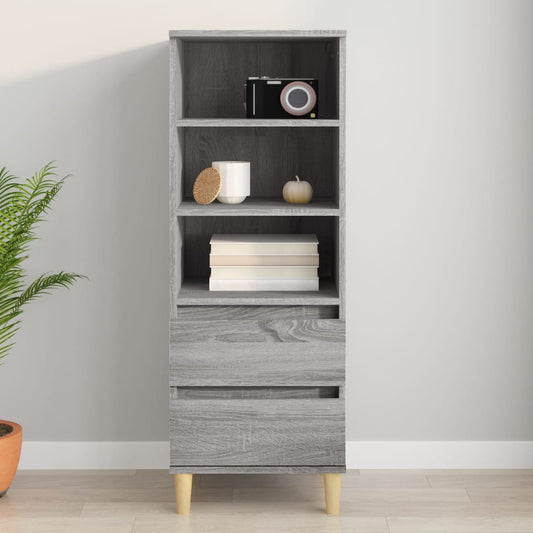 Hoge kast 40x36x110 cm bewerkt hout grijs sonoma is nu te koop bij PeponiXL, paradijselijk wonen!