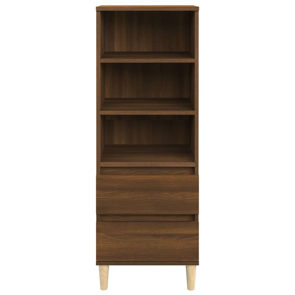 Hoge kast 40x36x110 cm bewerkt hout bruineiken is nu te koop bij PeponiXL, paradijselijk wonen!