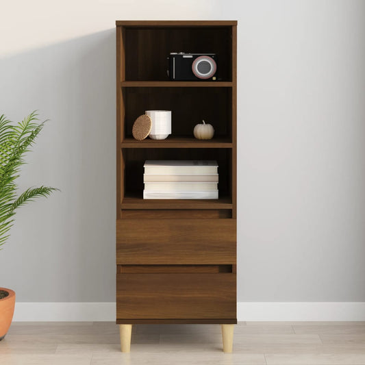 Hoge kast 40x36x110 cm bewerkt hout bruineiken is nu te koop bij PeponiXL, paradijselijk wonen!