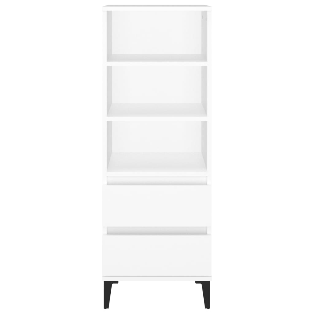 Hoge kast 40x36x110 cm bewerkt hout wit is nu te koop bij PeponiXL, paradijselijk wonen!
