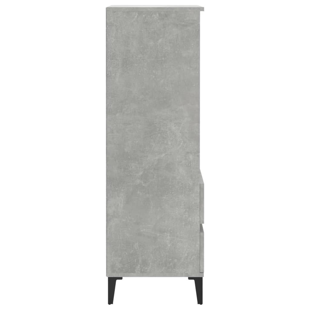 Hoge kast 40x36x110 cm bewerkt hout betongrijs is nu te koop bij PeponiXL, paradijselijk wonen!