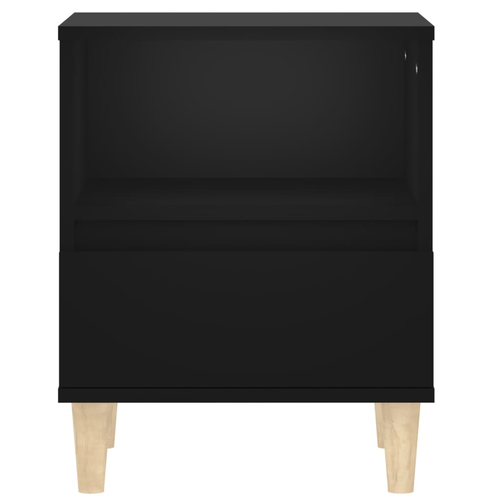 Nachtkastje 40x35x50 cm zwart is nu te koop bij PeponiXL, paradijselijk wonen!
