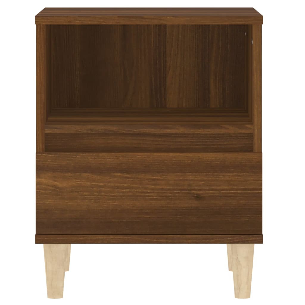 Nachtkastjes 2 st 40x35x50 cm bruin eikenkleur is nu te koop bij PeponiXL, paradijselijk wonen!