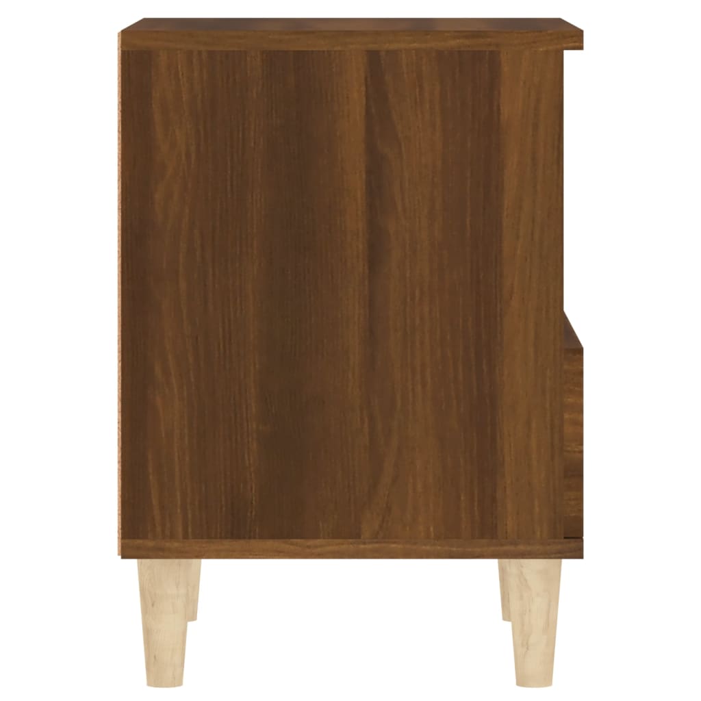 Nachtkastjes 2 st 40x35x50 cm bruin eikenkleur is nu te koop bij PeponiXL, paradijselijk wonen!