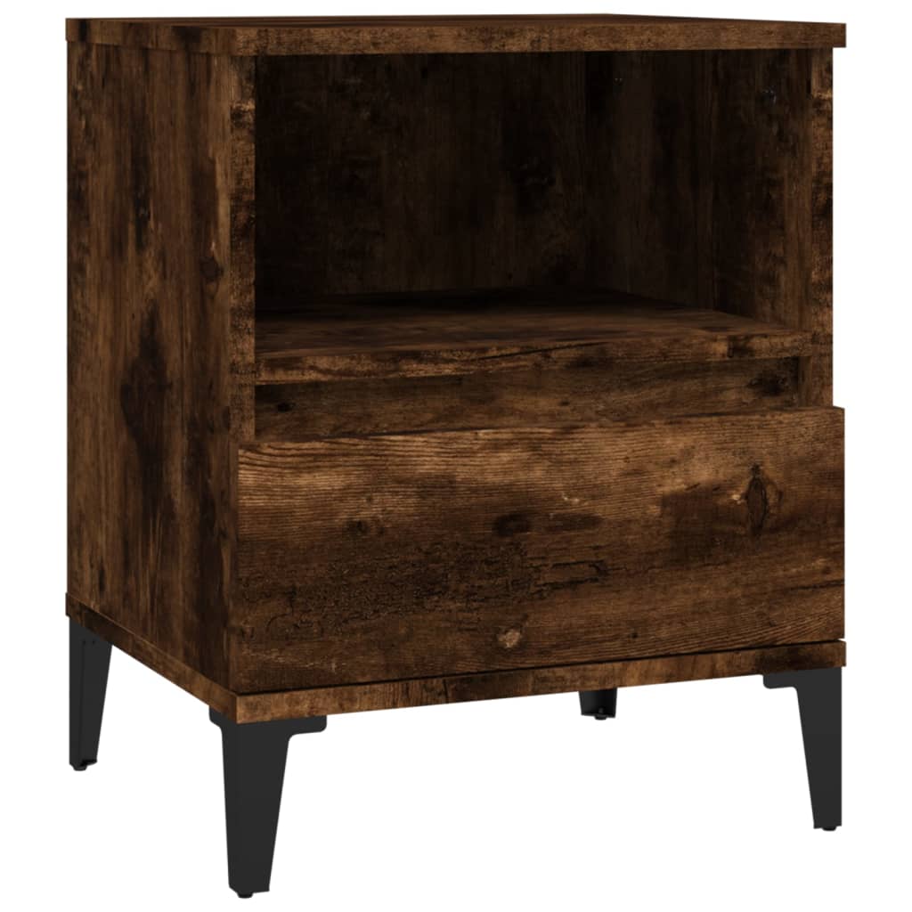 Nachtkastjes 2 st 40x35x50 cm gerookt eikenkleurig is nu te koop bij PeponiXL, paradijselijk wonen!