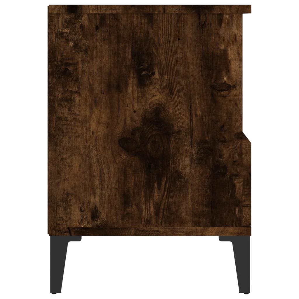 Nachtkastjes 2 st 40x35x50 cm gerookt eikenkleurig is nu te koop bij PeponiXL, paradijselijk wonen!