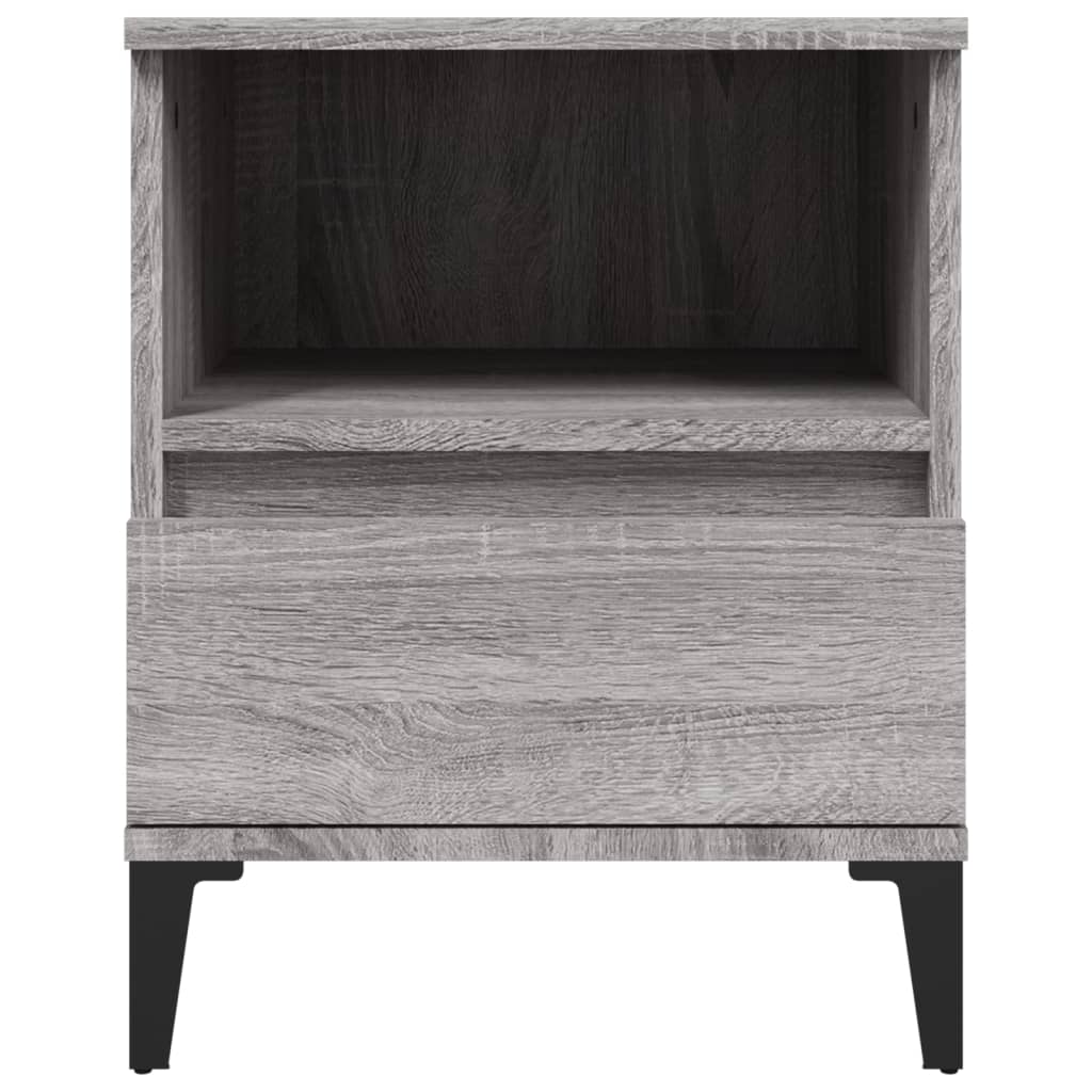 Nachtkastjes 2 st 40x35x50 cm grijs sonoma eikenkleurig is nu te koop bij PeponiXL, paradijselijk wonen!