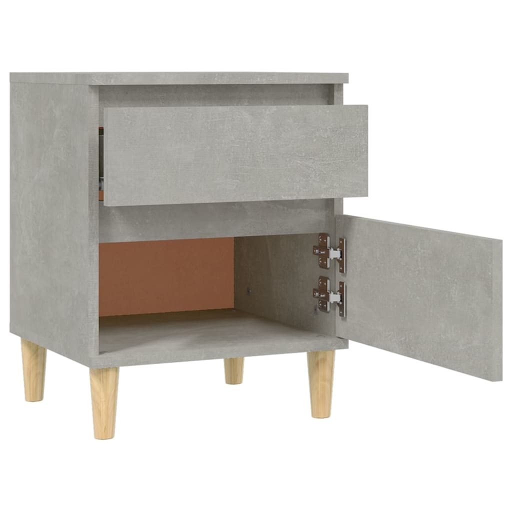 Nachtkastjes 2 st 40x35x50 cm betongrijs is nu te koop bij PeponiXL, paradijselijk wonen!
