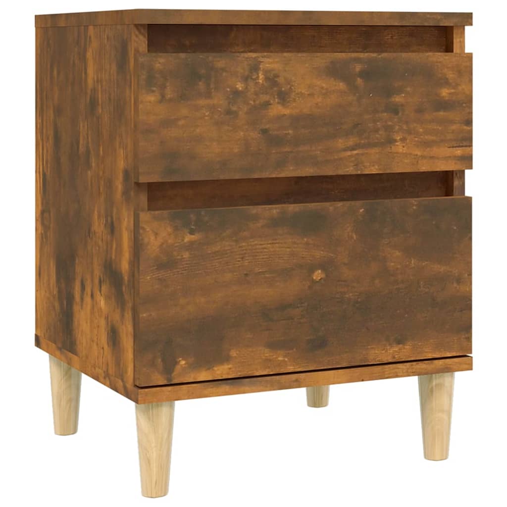 Nachtkastjes 2 st 40x35x50 cm gerookt eikenkleurig is nu te koop bij PeponiXL, paradijselijk wonen!