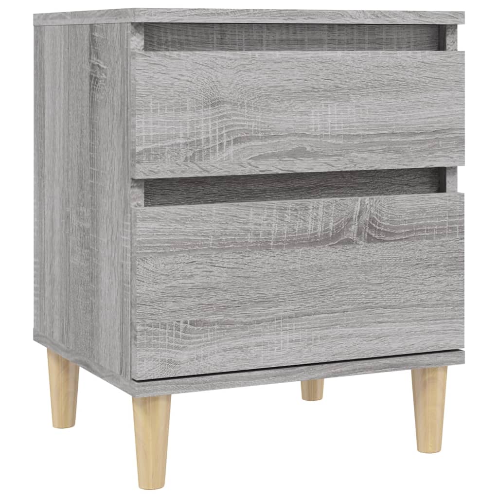 Nachtkastjes 2 st 40x35x50 cm grijs sonoma eikenkleurig is nu te koop bij PeponiXL, paradijselijk wonen!