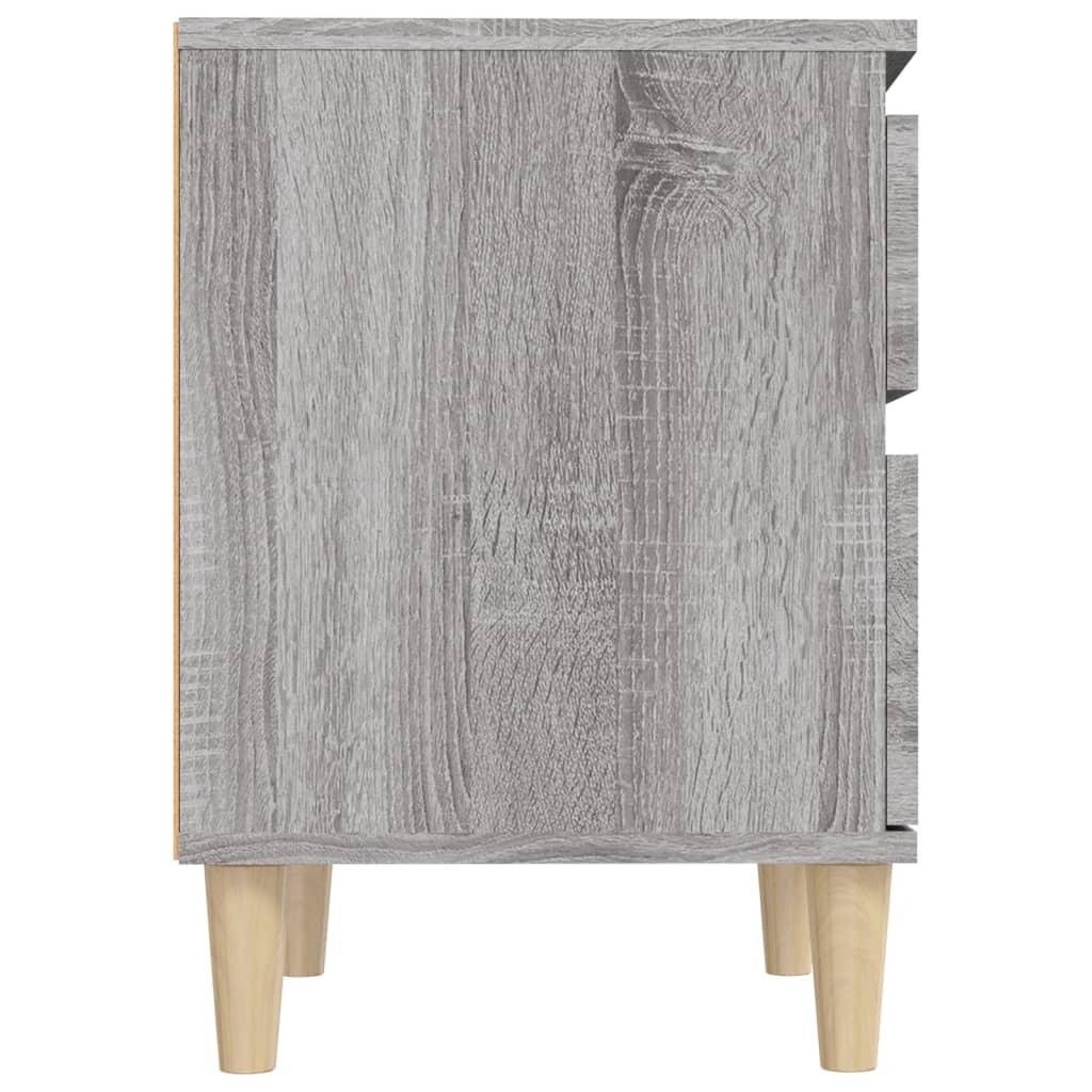 Nachtkastjes 2 st 40x35x50 cm grijs sonoma eikenkleurig is nu te koop bij PeponiXL, paradijselijk wonen!