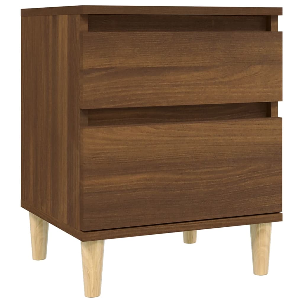 Nachtkastjes 2 st 40x35x50 cm bruin eikenkleur is nu te koop bij PeponiXL, paradijselijk wonen!