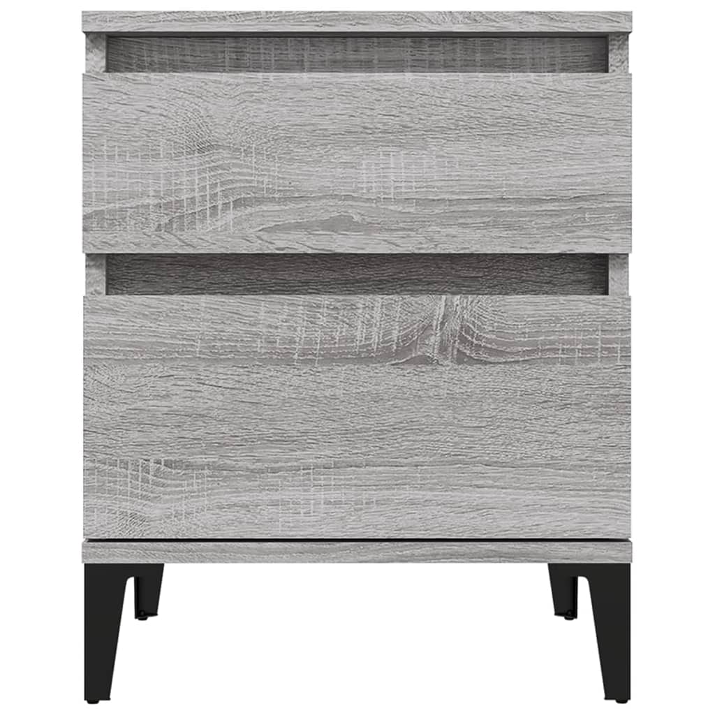 Nachtkastjes 2 st 40x35x50 cm grijs sonoma eikenkleurig is nu te koop bij PeponiXL, paradijselijk wonen!