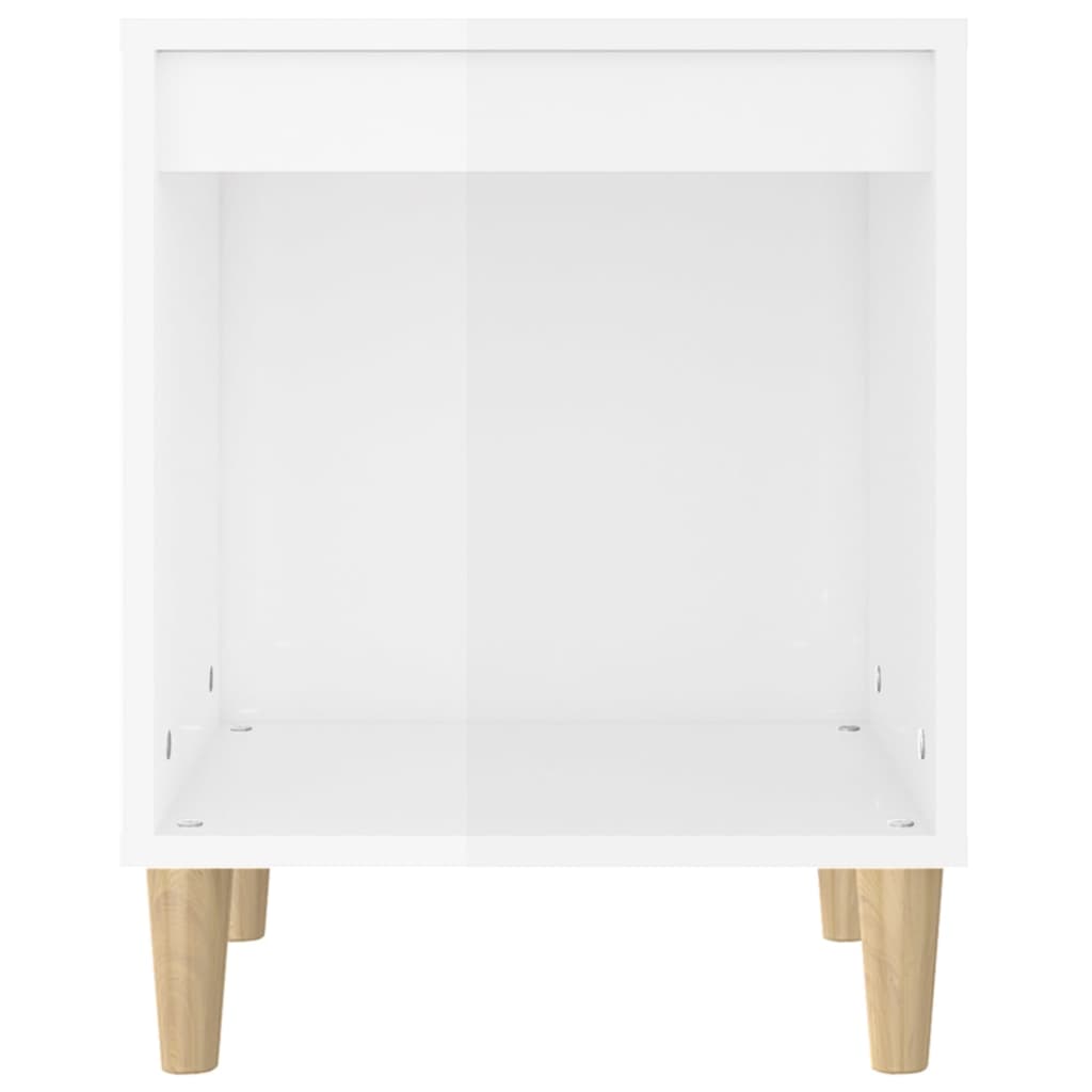 Nachtkastjes 2 st 40x35x50 cm hoogglans wit is nu te koop bij PeponiXL, paradijselijk wonen!