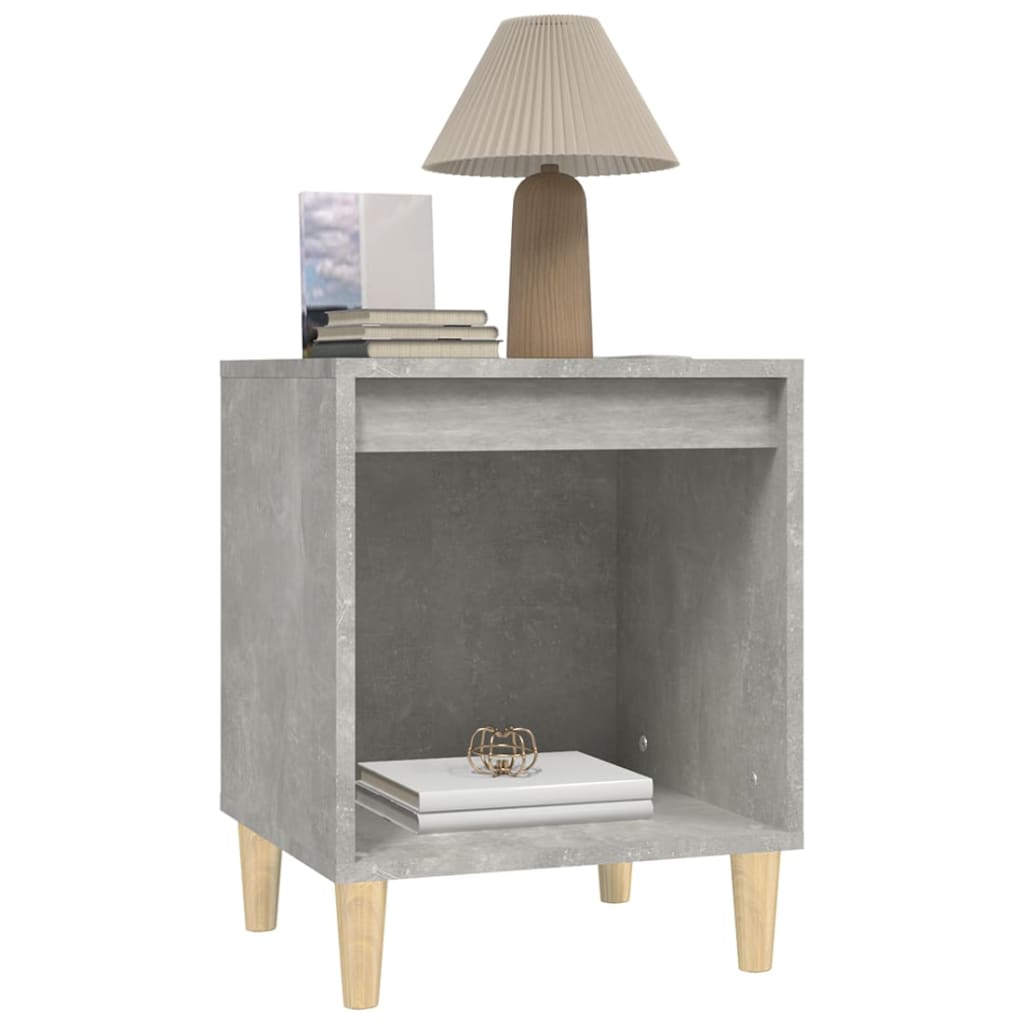 Nachtkastjes 2 st 40x35x50 cm betongrijs is nu te koop bij PeponiXL, paradijselijk wonen!