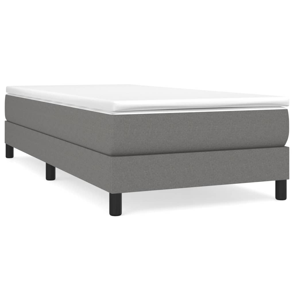 Boxspring bed 80x200 cm stof donkergrijs is nu te koop bij PeponiXL, paradijselijk wonen!