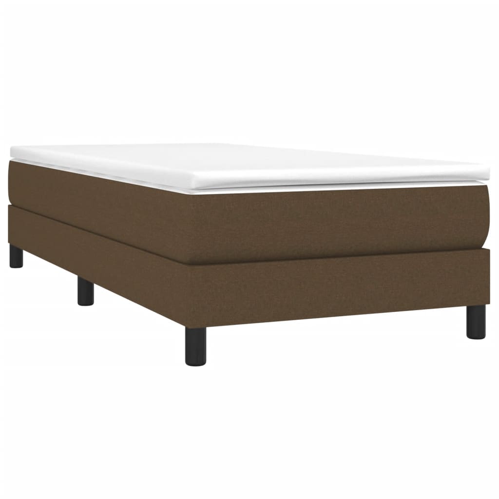Boxspring bed 80x200 cm stof donkerbruin is nu te koop bij PeponiXL, paradijselijk wonen!