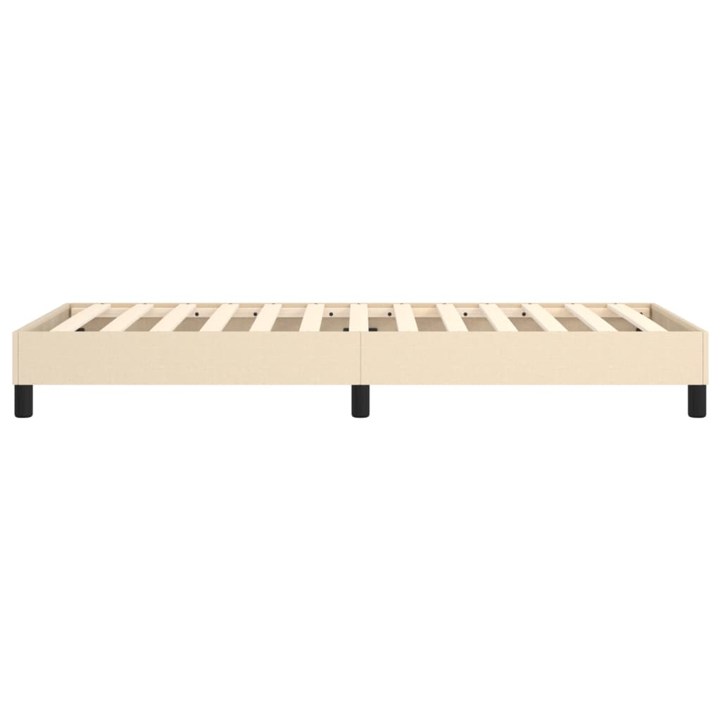 Boxspring bed 80x200 cm stof crèmekleurig is nu te koop bij PeponiXL, paradijselijk wonen!