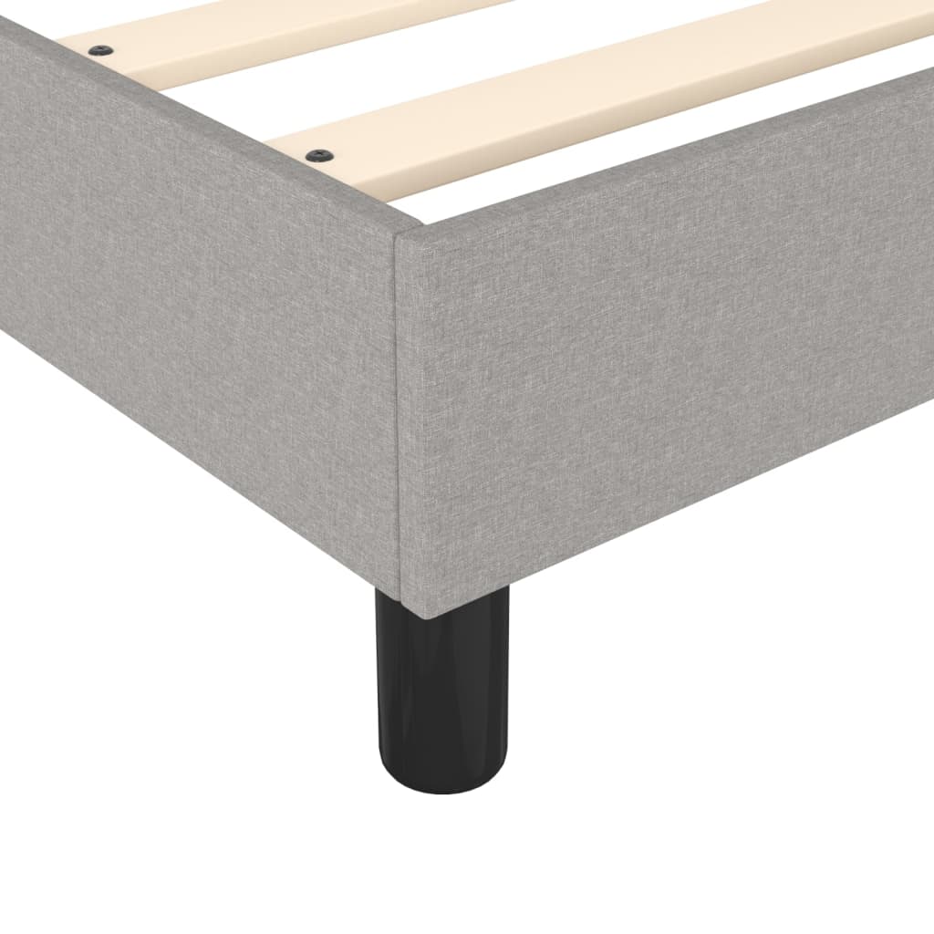 Boxspring bed 90x190 cm stof lichtgrijs is nu te koop bij PeponiXL, paradijselijk wonen!