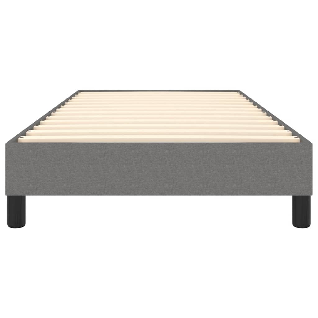 Boxspring bed 90x190 cm stof donkergrijs is nu te koop bij PeponiXL, paradijselijk wonen!