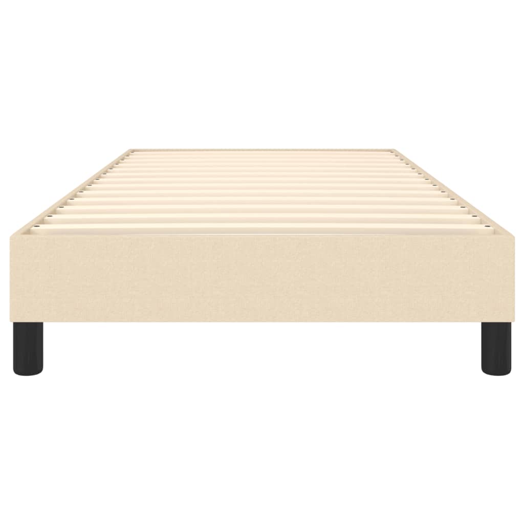 Boxspring bed 90x190 cm stof crèmekleurig is nu te koop bij PeponiXL, paradijselijk wonen!