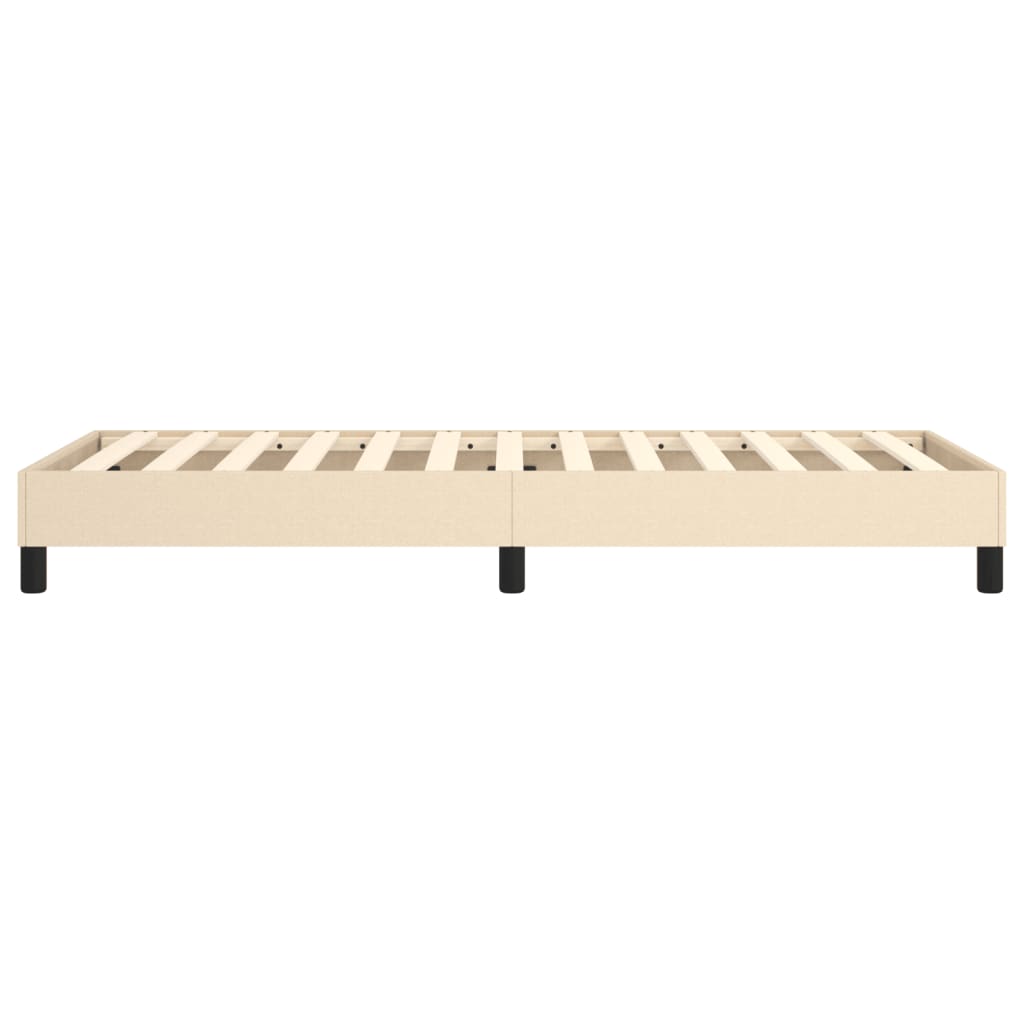 Boxspring bed 90x190 cm stof crèmekleurig is nu te koop bij PeponiXL, paradijselijk wonen!