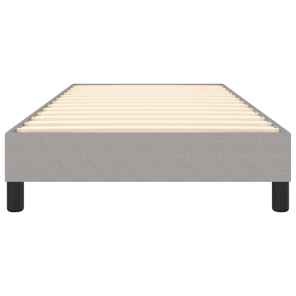 Boxspring bed 90x200 cm stof lichtgrijs is nu te koop bij PeponiXL, paradijselijk wonen!