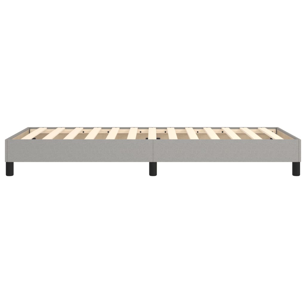 Boxspring bed 90x200 cm stof lichtgrijs is nu te koop bij PeponiXL, paradijselijk wonen!