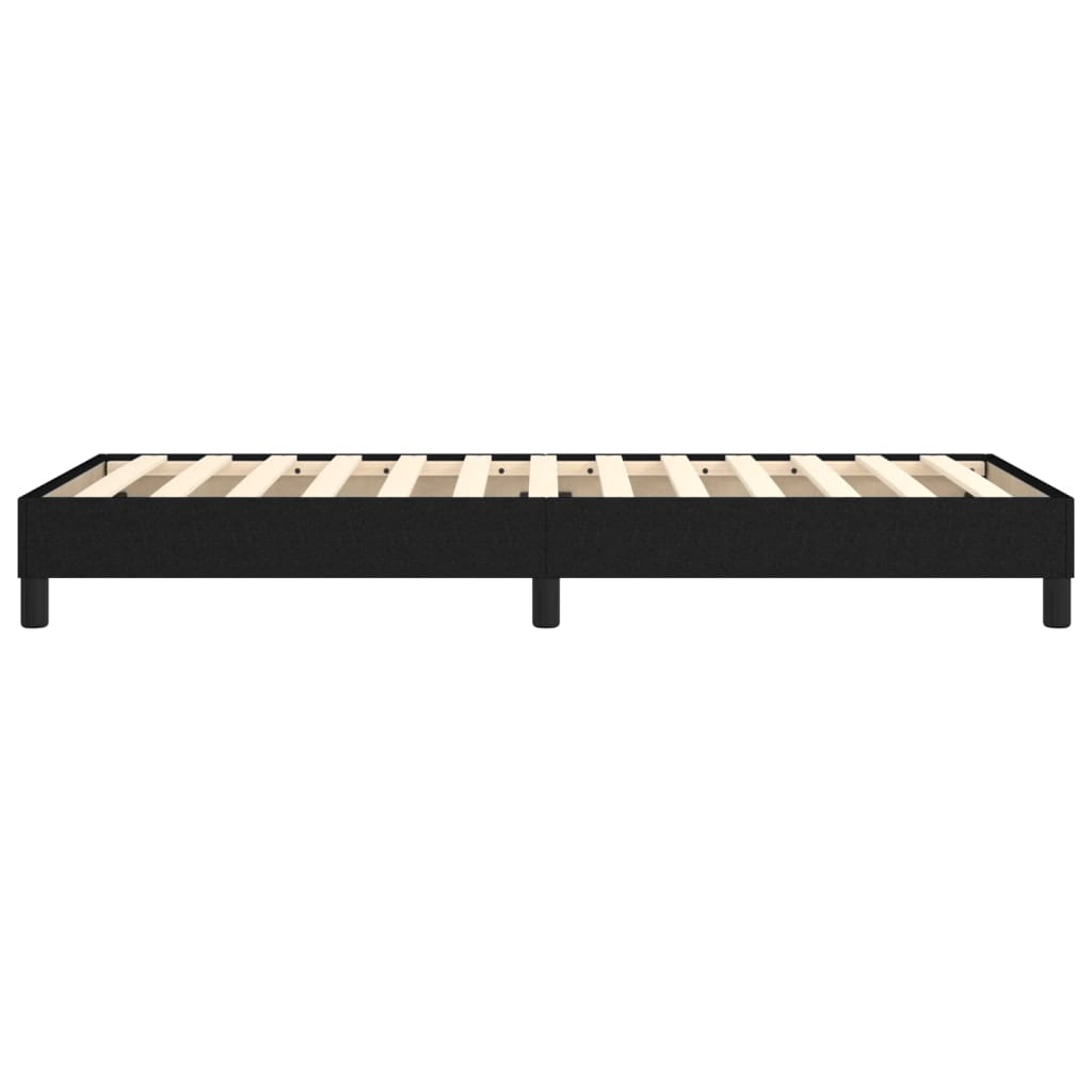 Boxspring bed 90x200 cm stof zwart is nu te koop bij PeponiXL, paradijselijk wonen!
