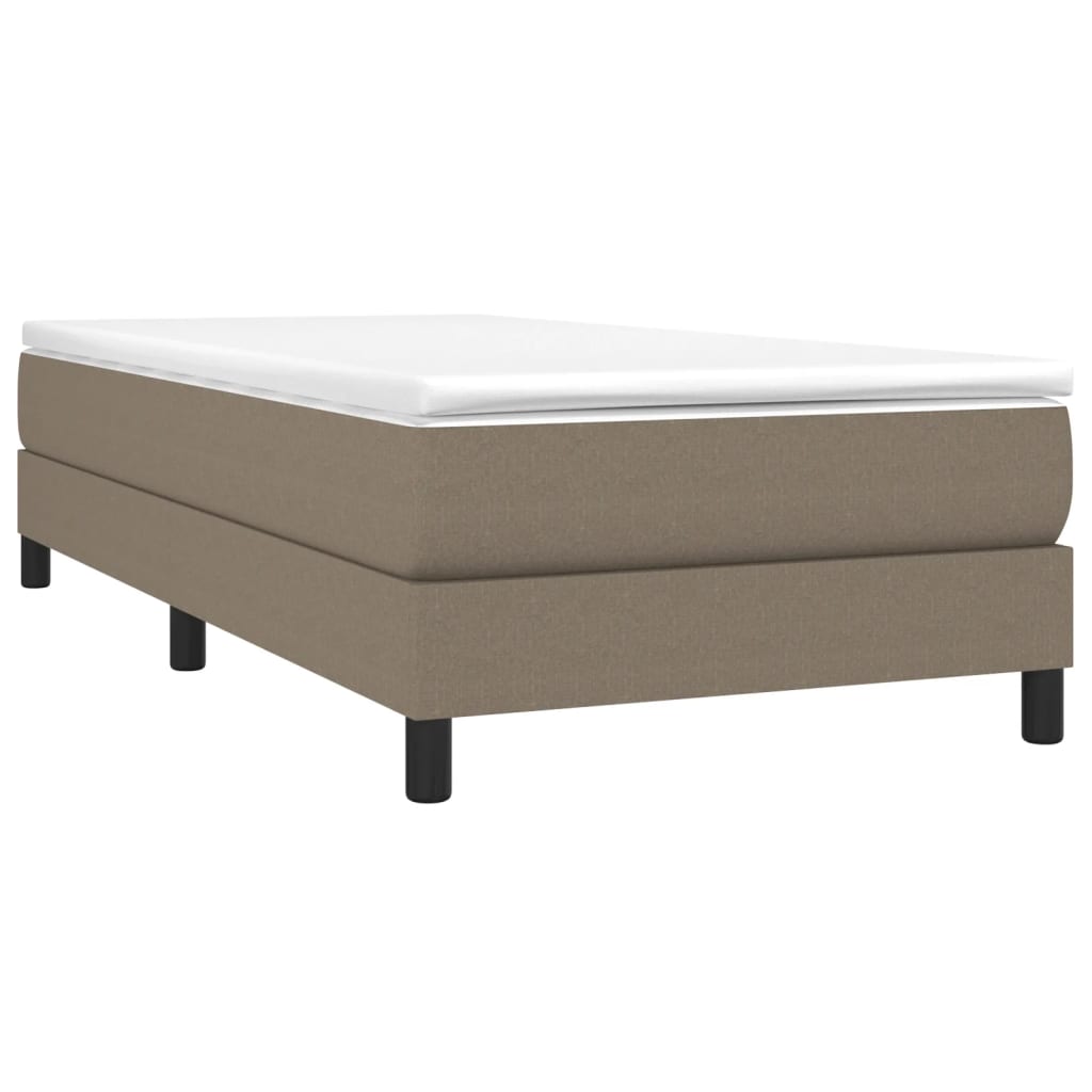 Boxspring bed 90x200 cm stof taupe is nu te koop bij PeponiXL, paradijselijk wonen!