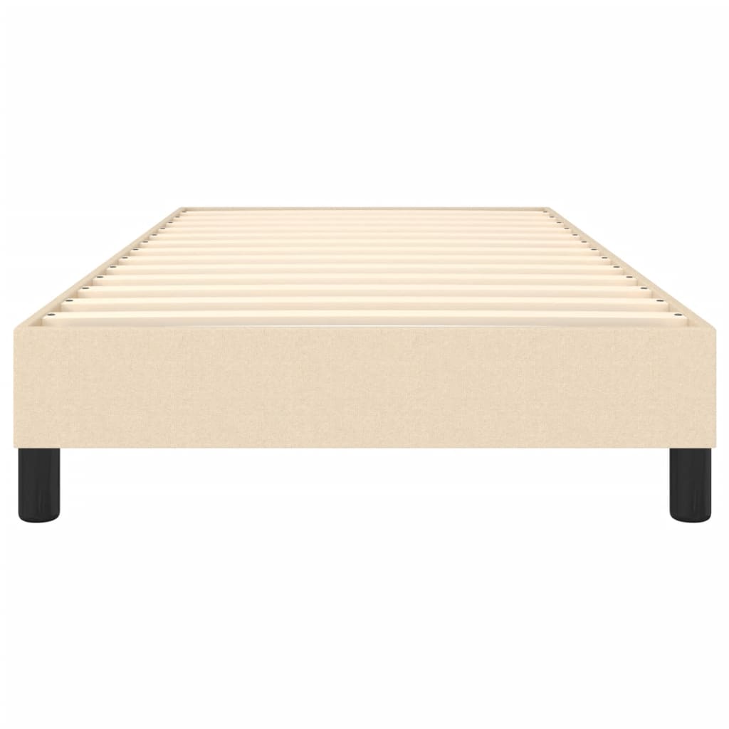 Boxspring bed 90x200 cm stof crèmekleurig is nu te koop bij PeponiXL, paradijselijk wonen!