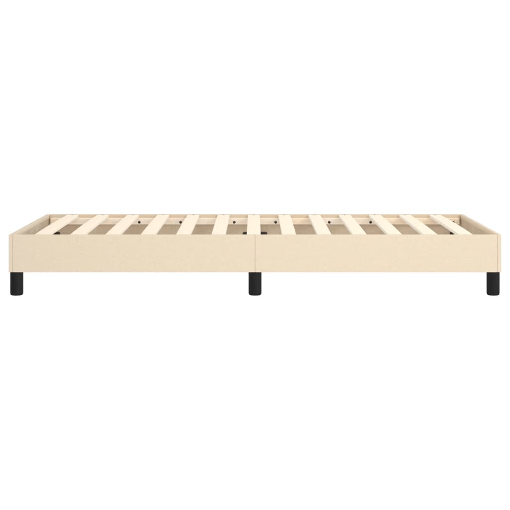 Boxspring bed 90x200 cm stof crèmekleurig is nu te koop bij PeponiXL, paradijselijk wonen!