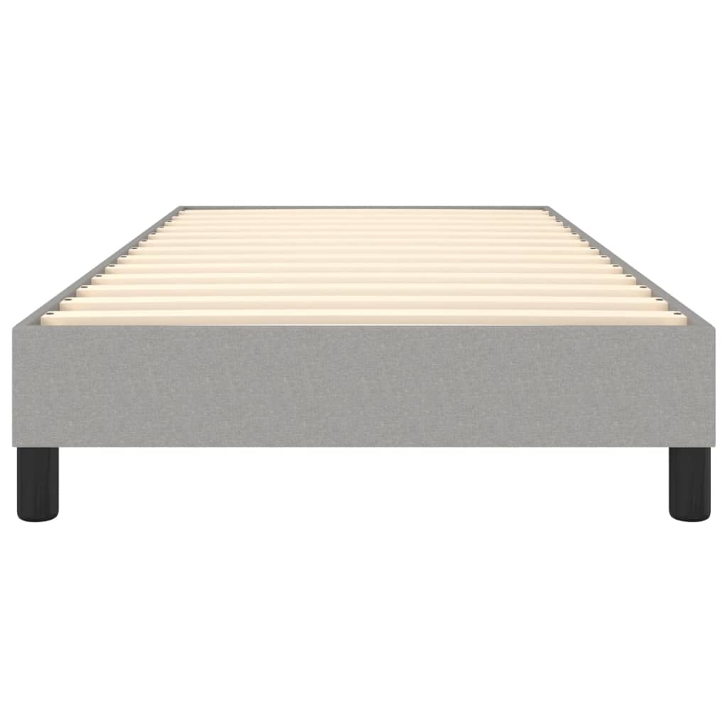 Boxspring bed 100x200 cm stof lichtgrijs is nu te koop bij PeponiXL, paradijselijk wonen!