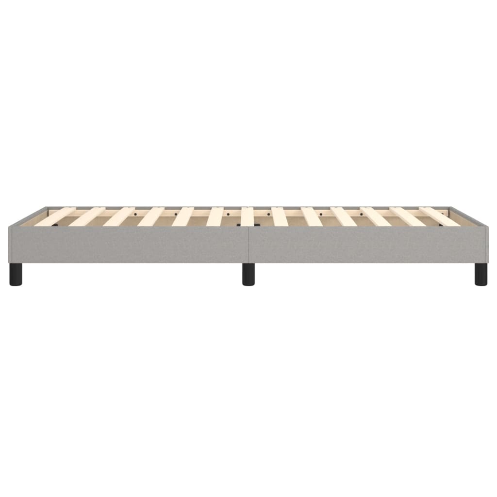 Boxspring bed 100x200 cm stof lichtgrijs is nu te koop bij PeponiXL, paradijselijk wonen!