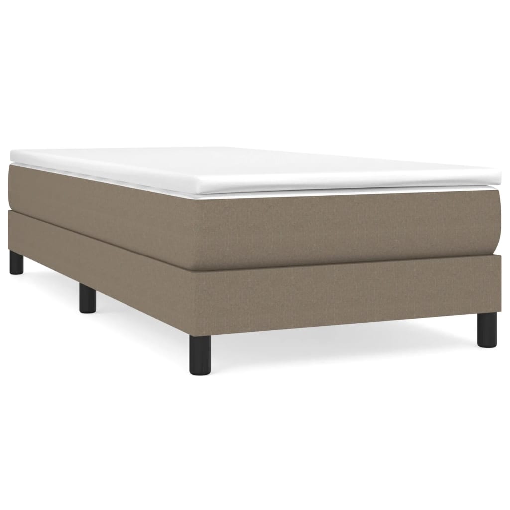 Boxspring bed 100x200 cm stof taupe is nu te koop bij PeponiXL, paradijselijk wonen!