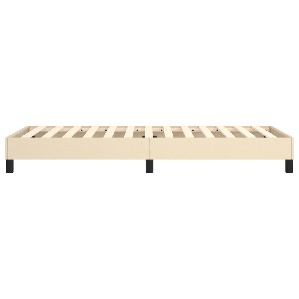 Boxspring bed 100x200 cm stof crèmekleurig is nu te koop bij PeponiXL, paradijselijk wonen!