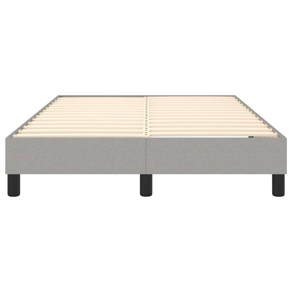 Boxspring bed 120x200 cm stof lichtgrijs is nu te koop bij PeponiXL, paradijselijk wonen!