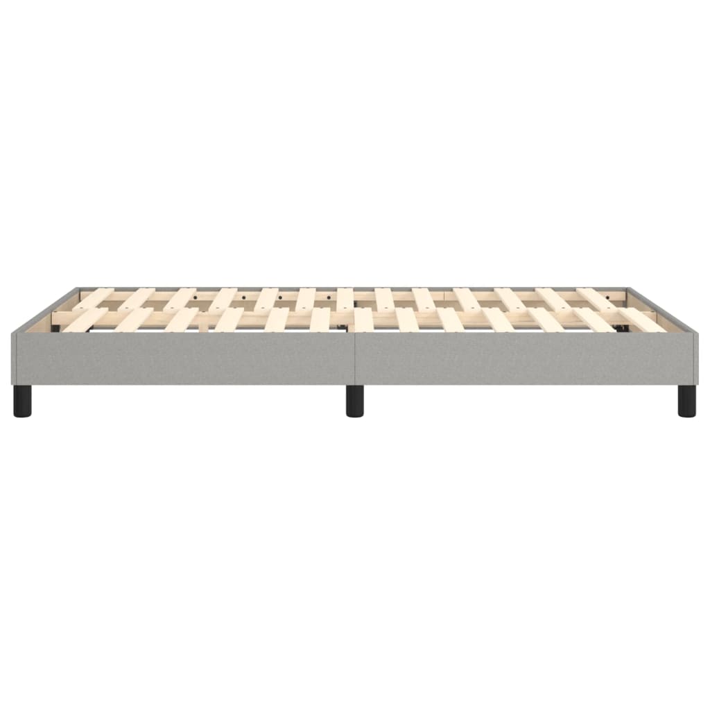 Boxspring bed 120x200 cm stof lichtgrijs is nu te koop bij PeponiXL, paradijselijk wonen!